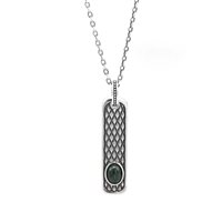 Collana Ellius serpente in Argento Malachite R188/60/RV/PV - R188/60/RV/PV